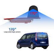 PZ477 Car Water-resistant 170 Degree Brake Light View Camera + 7 inch Rearview Monitor for Ford Transit Custom