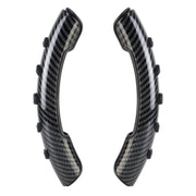Car Steering Wheel Booster Wheel Spinner Knob Cover (Carbon Fiber Black)