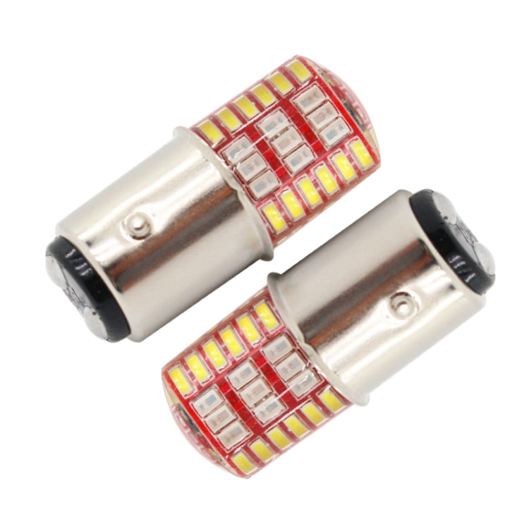 2 PCS 1157 DC12V / 1.1W Motorcycle / Car LED Double Color Flashing Light Turn Signal / Brake Lamp with 42LEDs SMD-3014 Lamp Beads - Brake Lights by PMC TechLife | Online Shopping South Africa | PMC TechLife | Buy Now Pay Later Mobicred