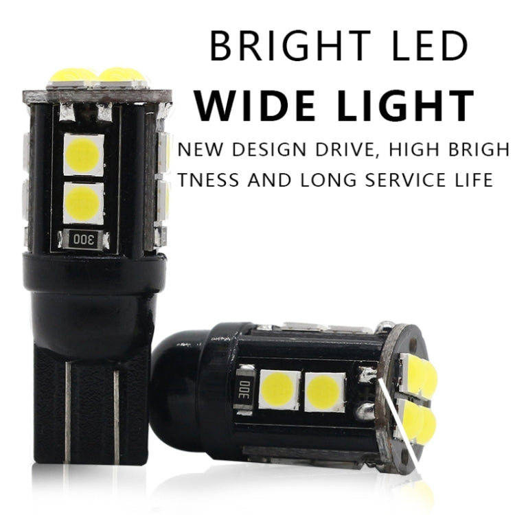 10 PCS T10/168/194 DC12V / 1W / 6000K / 60LM Car Decoding Clearance Lights with 12LEDs SMD-3030 Lamp Beads - Brake Lights by PMC TechLife | Online Shopping South Africa | PMC TechLife | Buy Now Pay Later Mobicred