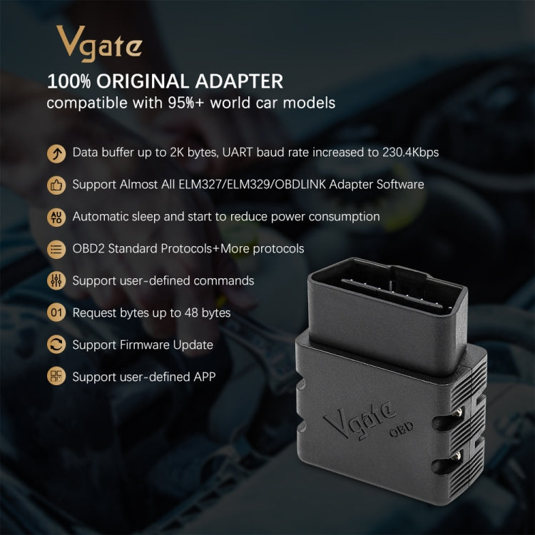 Vgate VLINKER MC+ V2.2 Bluetooth 4.0 Car OBD Fault Diagnosis Detector - free shipping - PMC Jewellery - Order now!