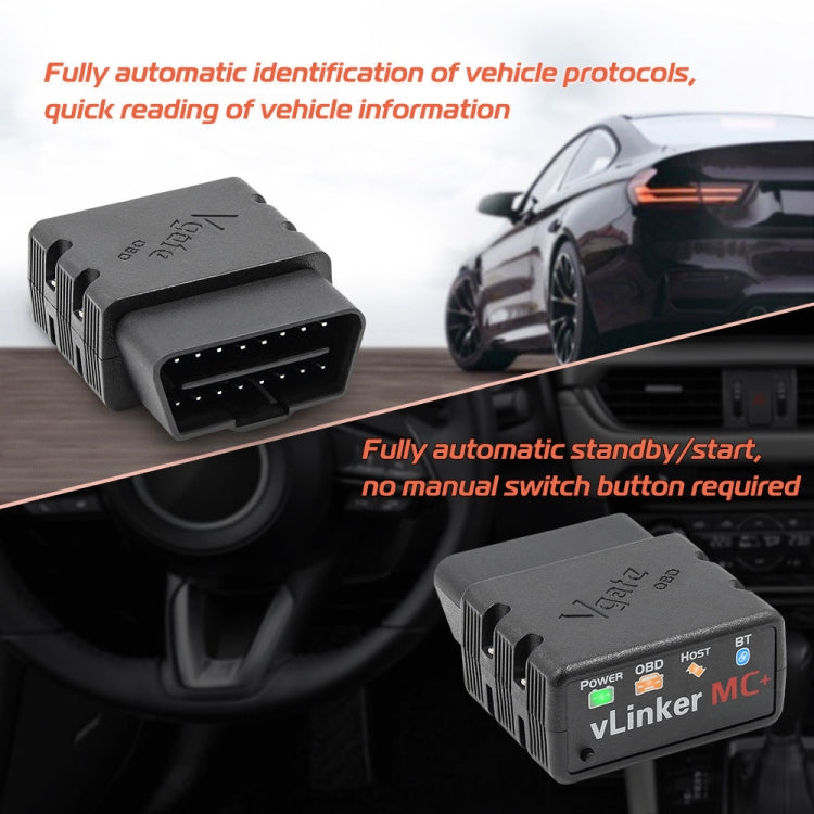Vgate VLINKER MC+ V2.2 Bluetooth 4.0 Car OBD Fault Diagnosis Detector - free shipping - PMC Jewellery - Order now!