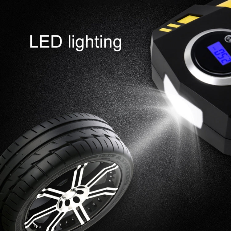 Car 12V Portable Inflatable Cylinder Pedal Digital Display Air Pump with Light - Inflatable Pump by PMC TechLife | Online Shopping South Africa | PMC TechLife