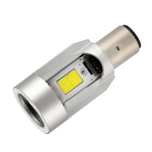 BA20D DC12-80V / 20W / 6000K / 2000LM Motorcycle Headlight with Angel Eyes (Red)