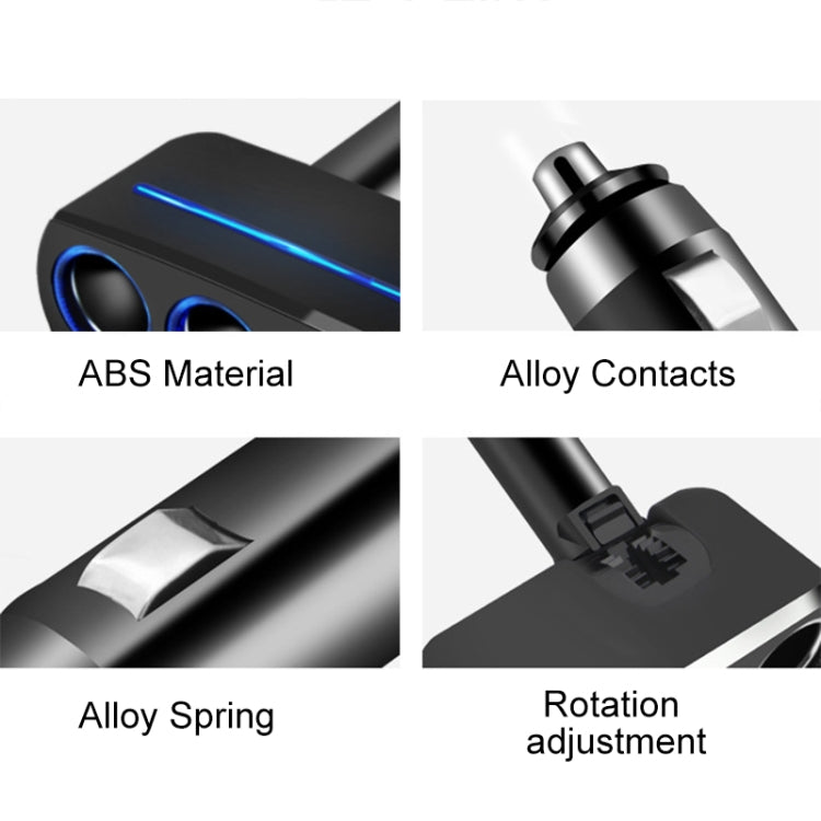 SHUNWEI SD-1918 80W 3.1A Car 2 in 1 Dual USB Charger (White) - Cigar Socket by SHUNWEI | Online Shopping South Africa | PMC TechLife | Buy Now Pay Later Mobicred