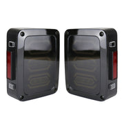1 Pair 15W DC 12V IP67 4 in 1 Car LED Tail Lights / Driving Lights / Brake Lights/Turn Reverse, US Version