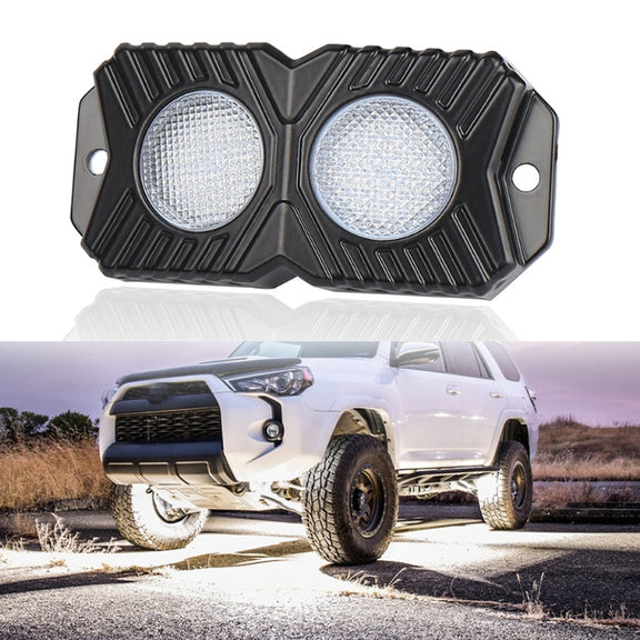 18W DC 12-24V 1.2A LED Double Row Car Bottom Light / Chassis Light / Yacht Deck Atmosphere Light (White Light)