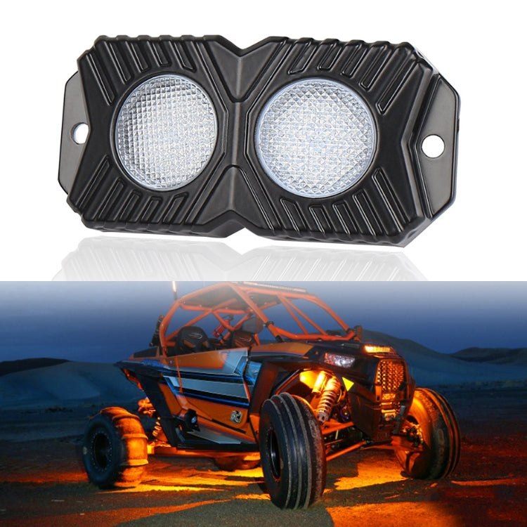 18W DC 12-24V 1.2A LED Double Row Car Bottom Light / Chassis Light / Yacht Deck Atmosphere Light (Yellow Light) - Decorative Lights by PMC TechLife | Online Shopping South Africa | PMC TechLife | Buy Now Pay Later Mobicred