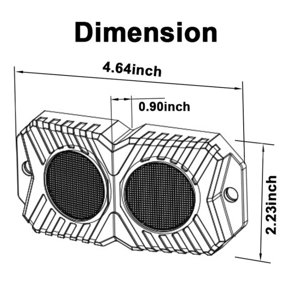 18W DC 12-24V 1.2A LED Double Row Car Bottom Light / Chassis Light / Yacht Deck Atmosphere Light (Red Light)