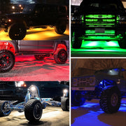 18W DC 12-24V 1.2A LED Double Row Car Bottom Light / Chassis Light / Yacht Deck Atmosphere Light (Blue Light)