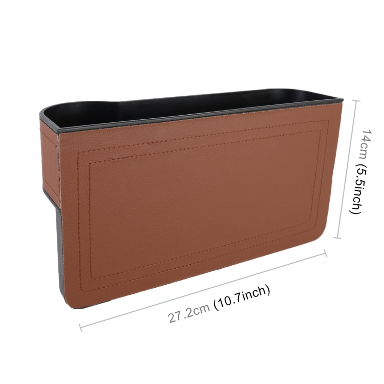 2 PCS Car Multi-functional Principal And Deputy Driver Seat Console Leather Box (Brown) - Stowing Tidying by PMC TechLife | Online Shopping South Africa | PMC TechLife | Buy Now Pay Later Mobicred