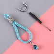 Car Diamond Metal + Plastic Keychain (Baby Blue) - Key Rings by PMC TechLife | Online Shopping South Africa | PMC TechLife