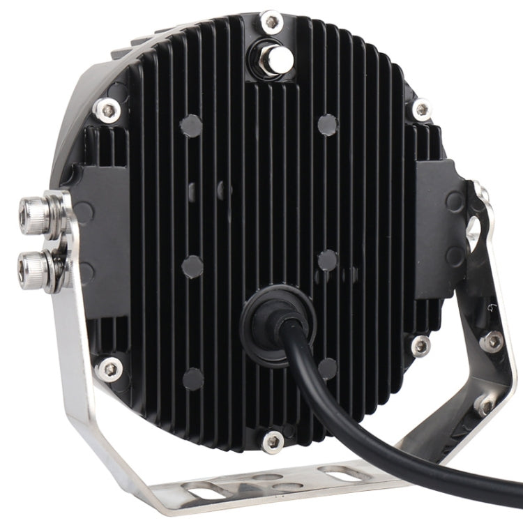 OL-1950Y 7 inch DC12V-30V 8000LM 6500K 90W Car LED Light on Three Sides Headlight for Jeep Wrangler (Gold Light) - Work Lights by PMC TechLife | Online Shopping South Africa | PMC TechLife | Buy Now Pay Later Mobicred