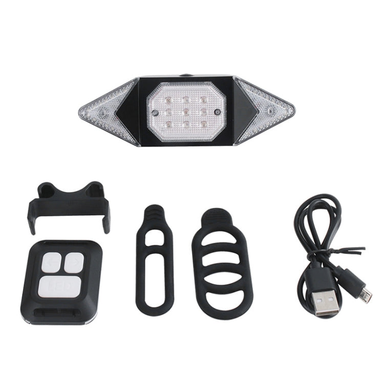 USB Rechargeable Bicycle Turn Light Wireless Remote Control Bike Tail Light - Taillights by PMC Jewellery | Online Shopping South Africa | PMC Jewellery | Buy Now Pay Later Mobicred