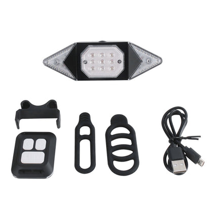 USB Rechargeable Bicycle Turn Light Wireless Remote Control Bike Tail Light - Taillights by PMC Jewellery | Online Shopping South Africa | PMC Jewellery | Buy Now Pay Later Mobicred