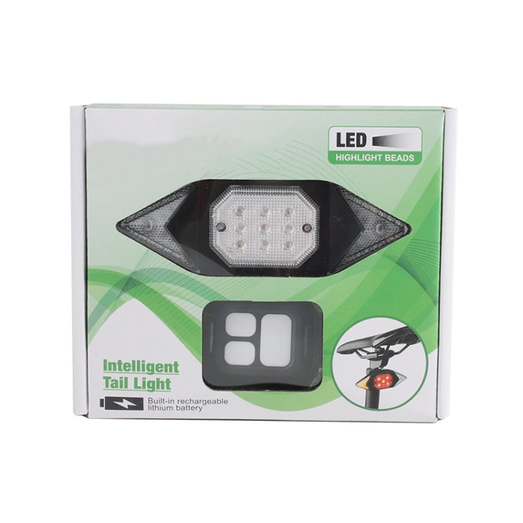 USB Rechargeable Bicycle Turn Light Wireless Remote Control Bike Tail Light - Taillights by PMC Jewellery | Online Shopping South Africa | PMC Jewellery | Buy Now Pay Later Mobicred
