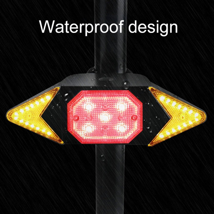 USB Rechargeable Bicycle Turn Light Wireless Remote Control Bike Tail Light - Taillights by PMC Jewellery | Online Shopping South Africa | PMC Jewellery | Buy Now Pay Later Mobicred