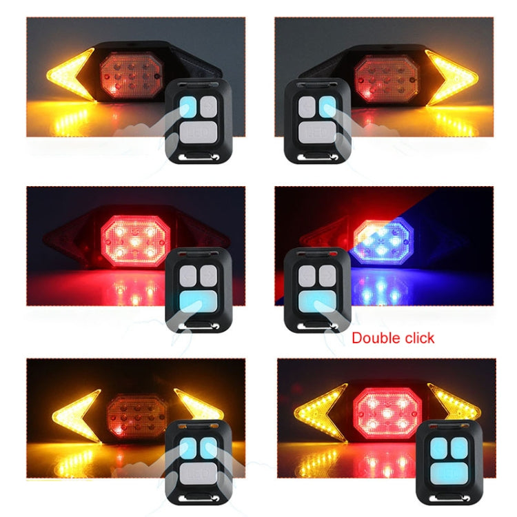 USB Rechargeable Bicycle Turn Light Wireless Remote Control Bike Tail Light - Taillights by PMC Jewellery | Online Shopping South Africa | PMC Jewellery | Buy Now Pay Later Mobicred