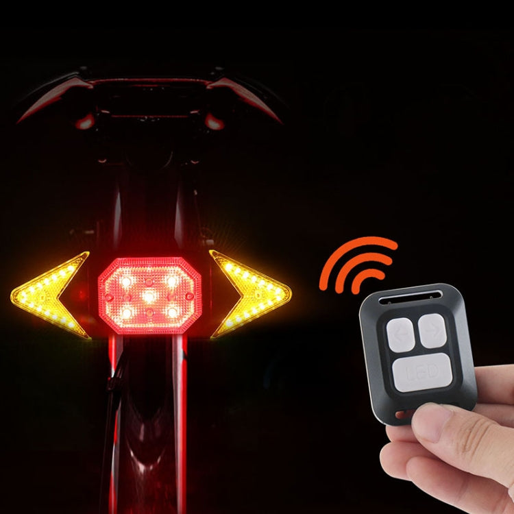 USB Rechargeable Bicycle Turn Light Wireless Remote Control Bike Tail Light - Taillights by PMC Jewellery | Online Shopping South Africa | PMC Jewellery | Buy Now Pay Later Mobicred