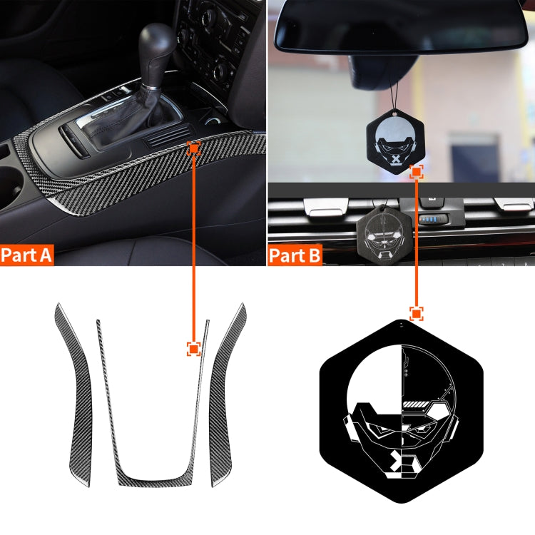 3 in 1 Car Carbon Fiber Gears Panel Decorative Sticker for Audi A5 Hard Top 2008-, Left and Right Drive Universal - Car Interior Mouldings by PMC TechLife | Online Shopping South Africa | PMC TechLife | Buy Now Pay Later Mobicred