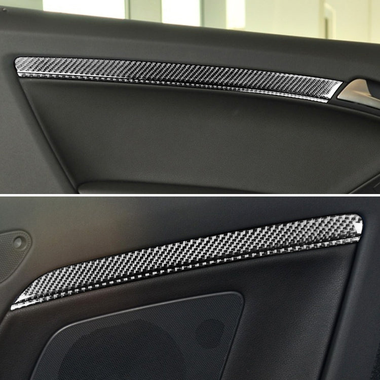 8 in 1 Car Carbon Fiber Door Panel Decorative Sticker for Audi A5 Hard Top 2008-, Left and Right Drive Universal - Car Interior Mouldings by PMC TechLife | Online Shopping South Africa | PMC TechLife | Buy Now Pay Later Mobicred