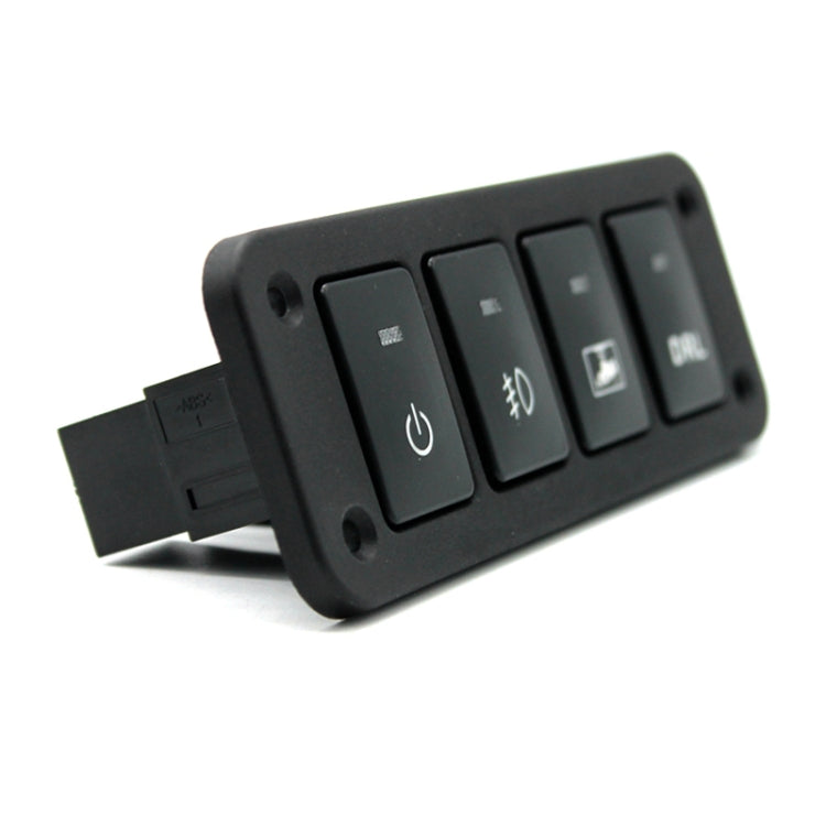 12-24V Car Modified 4-position Switch Panel for Toyota - Car Switches by PMC TechLife | Online Shopping South Africa | PMC TechLife | Buy Now Pay Later Mobicred