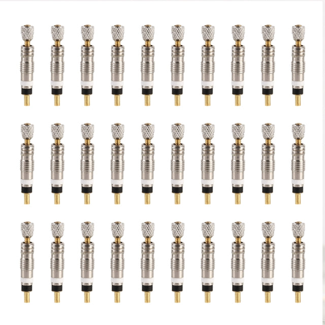 30 PCS VT-002 Bicycle Detachable French Valve Core Style: Reticulated
