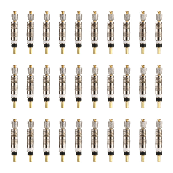 30 PCS VT-002 Bicycle Detachable French Valve Core Style: Ruled