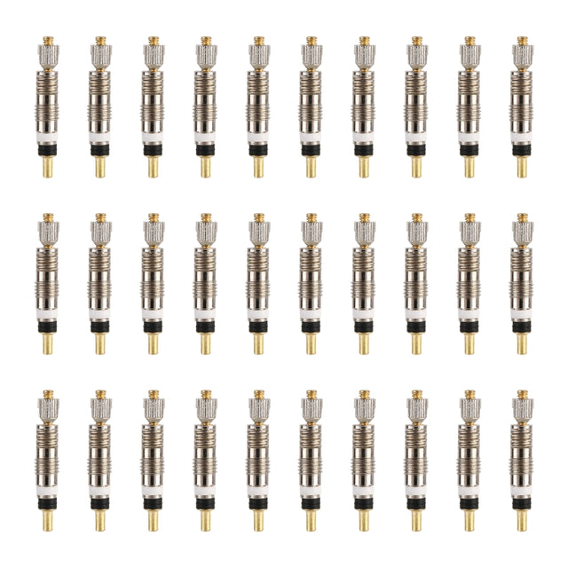 30 PCS VT-002 Bicycle Detachable French Valve Core Style: Ruled