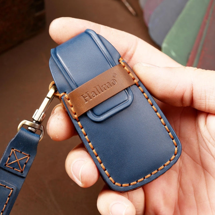 Hallmo Car Cowhide Leather Key Protective Cover Key Case for Audi A6L / A8L / A4 / A7 / A5 C Style(Black) - free shipping - PMC TechLife - Order now!