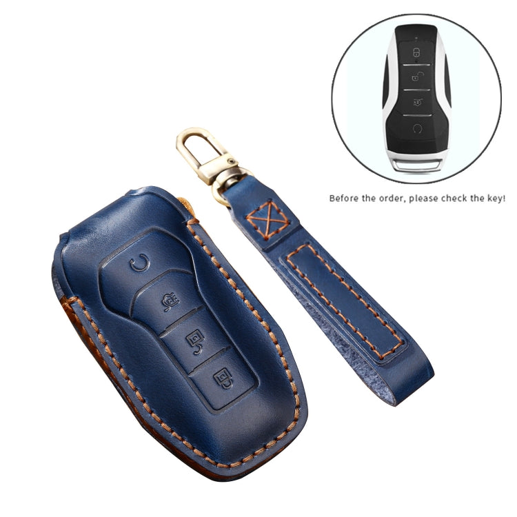 Hallmo Car Cowhide Leather Key Protective Cover Key Case for BYD(Brown) - free shipping - PMC TechLife - Order now!
