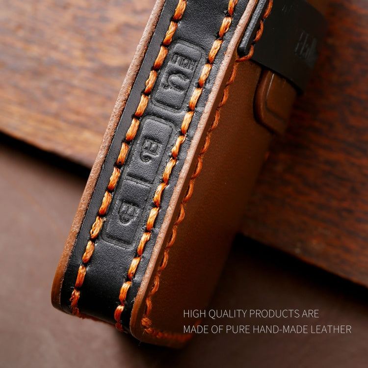 Hallmo Car Cowhide Leather Key Protective Cover Key Case for Mazda Axela 2-button(Brown) - free shipping - PMC TechLife - Order now!