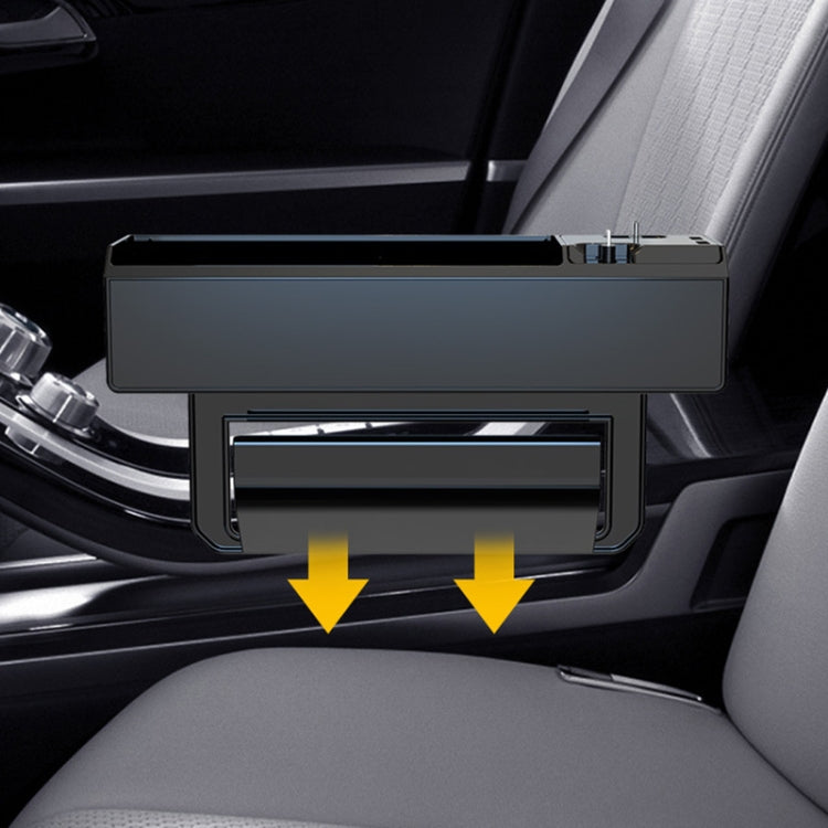 Micro USB + USB-C / Type-C + 8PIN Interface Car Multi-functional Cup Holder Seat Gap Side Storage Box - Stowing Tidying by PMC TechLife | Online Shopping South Africa | PMC TechLife | Buy Now Pay Later Mobicred