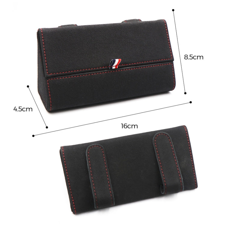 530 Car Glasses Storage Bag Glasses Box (Black) - Sunglasses & Glasses Clips by PMC Jewellery | Online Shopping South Africa | PMC Jewellery | Buy Now Pay Later Mobicred