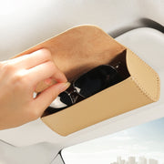 533 Car Glasses Storage Bag Glasses Box (Beige)