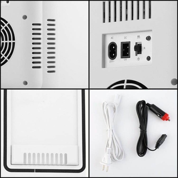 8L 37-48W Car / Home Mini Refrigerator, EU Plug(Pink) - Refrigerators by PMC TechLife | Online Shopping South Africa | PMC TechLife | Buy Now Pay Later Mobicred