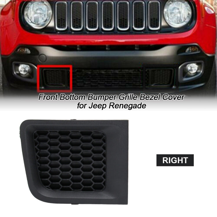 Car Right Front Bumper Lower Grille Bezel Cover for Jeep Renegade - Trunk & Bumper Accessories by PMC TechLife | Online Shopping South Africa | PMC TechLife | Buy Now Pay Later Mobicred