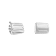 2 PCS Car Multi-functional Steering Wheel Rubber Button for BMW F10 / F07 / F02, Left and Right Drive Universal (Silver)