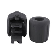2 PCS Car Multi-functional Steering Wheel Rubber Button for BMW F10 / F07 / F02, Left and Right Drive Universal (Silver)