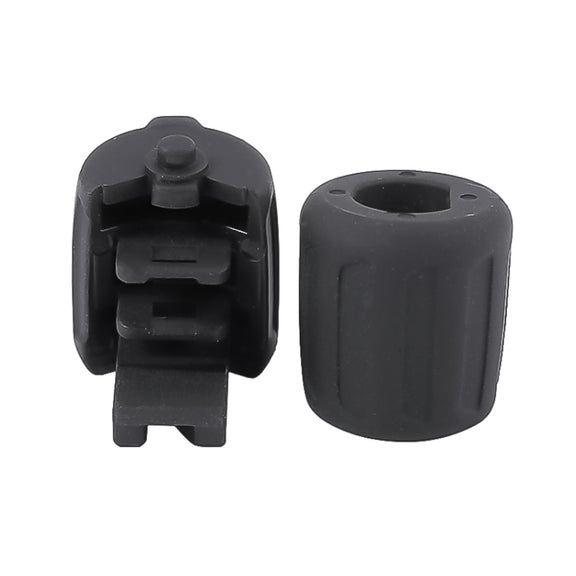 2 PCS Car Multi-functional Steering Wheel Rubber Button for BMW F10 / F07 / F02, Left and Right Drive Universal (Silver)