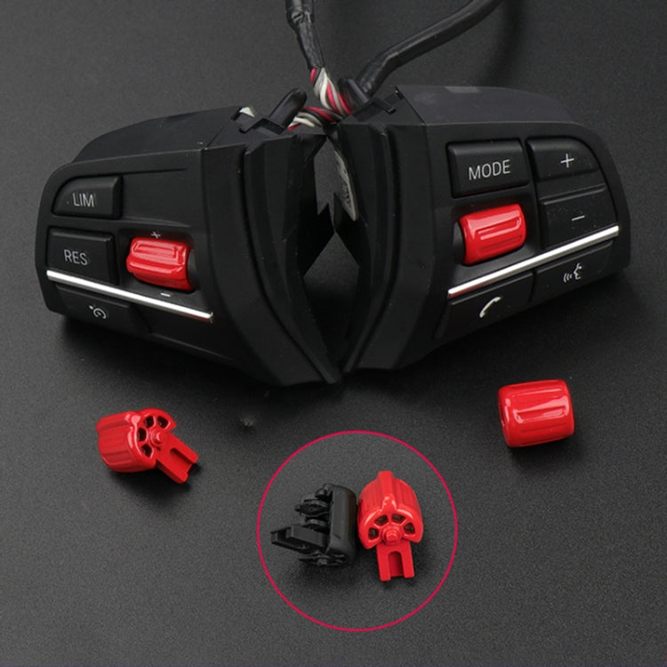 2 PCS Car Multi-functional Steering Wheel Rubber Button for BMW F10 / F07 / F02, Left and Right Drive Universal (Black) - Steering Wheel Accessories by PMC TechLife | Online Shopping South Africa | PMC TechLife | Buy Now Pay Later Mobicred