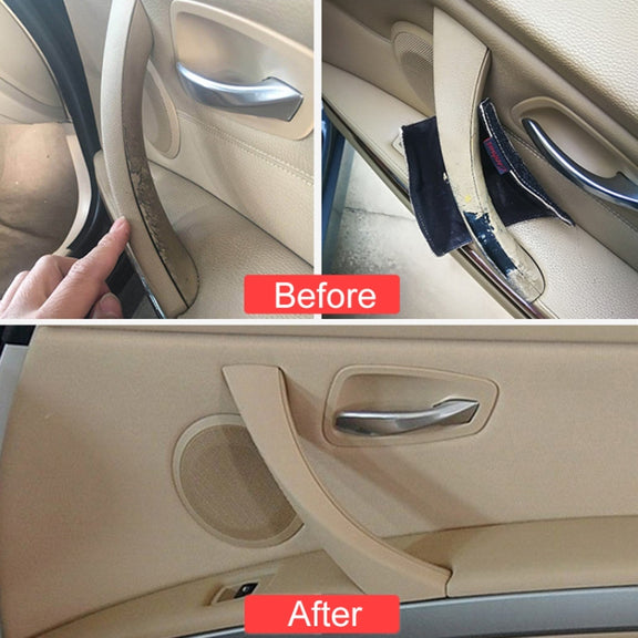 Car Right Side Inner Armrest Door Handle Assembly for BMW E90 2005-2012, Left and Right Drive Universal (Beige)