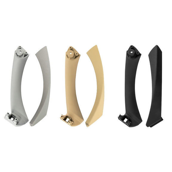 Car Left Side Inner Armrest Door Handle Assembly for BMW E90 2005-2012, Left and Right Drive Universal (Beige)