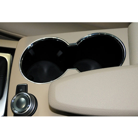 Car Central Control Storage Box Round Cover 2046800107 for Mercedes-Benz C-Class W204 2007-2014, Left Driving(Black)