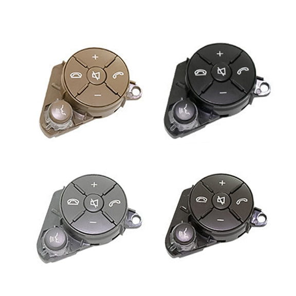 Car Multi-functional Steering Wheel Right Switch Button for Mercedes-Benz W204 / W212 / X204 2008-2015, Left and Right Drive Universal (Beige)