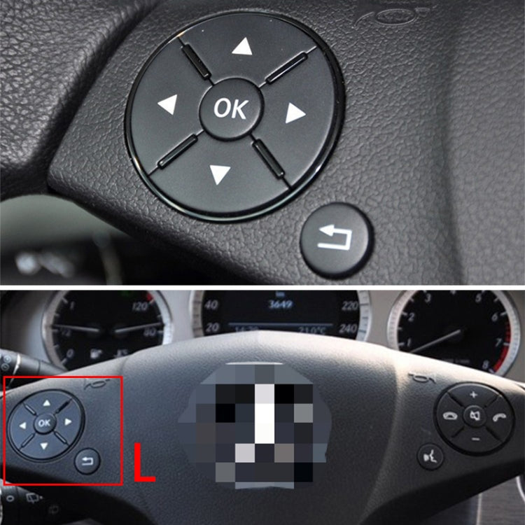 Car Multi-functional Steering Wheel Left Switch Button for Mercedes-Benz W204 / W212 / X204 2008-2015, Left and Right Drive Universal (Grey) - Steering Wheel Accessories by PMC TechLife | Online Shopping South Africa | PMC TechLife | Buy Now Pay Later Mobicred