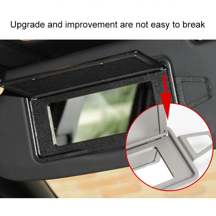 Car Front Row Left Sun Visor Makeup Mirror for Mercedes-Benz S Class W220 1998-2005, Left and Right Drive Universal (Black)