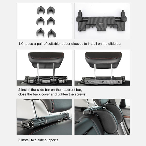 A03 Adjustable Car Auto U-shaped Memory Foam Neck Rest Cushion Seat Pillow (Beige)