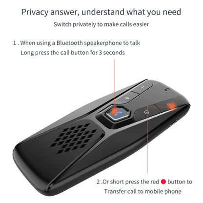 T823 Car Sun Visor Bluetooth Hands-free Call Speaker - free shipping - PMC Jewellery - Order now!