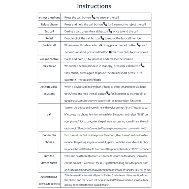 T823 Car Sun Visor Bluetooth Hands-free Call Speaker - free shipping - PMC TechLife - Order now!